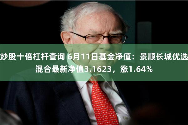 炒股十倍杠杆查询 6月11日基金净值：景顺长城优选混合最新净值3.1623，涨1.64%